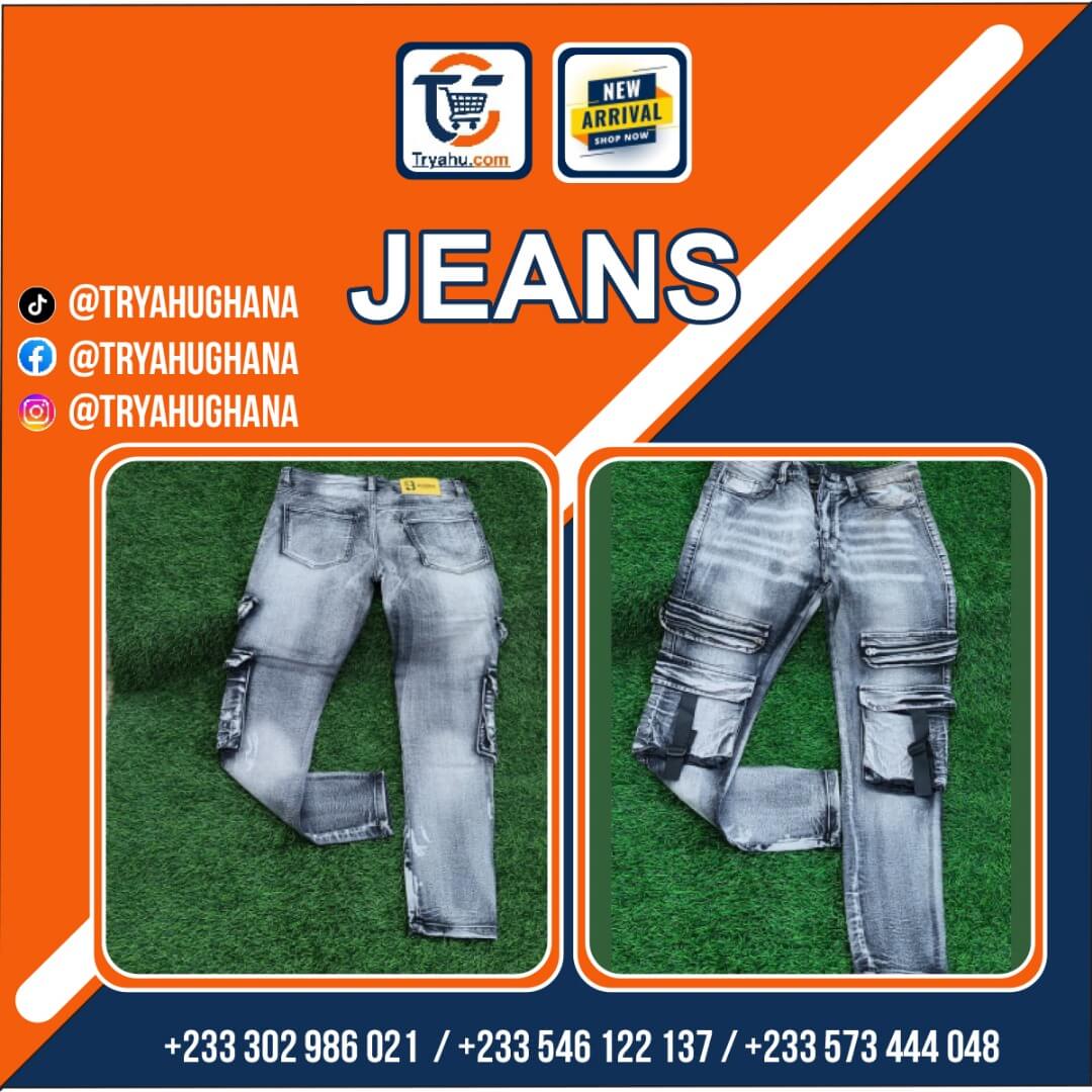 Men’s Premium Jeans Trousers | Smart Casual Stretch Pants | Tryahu Ghana